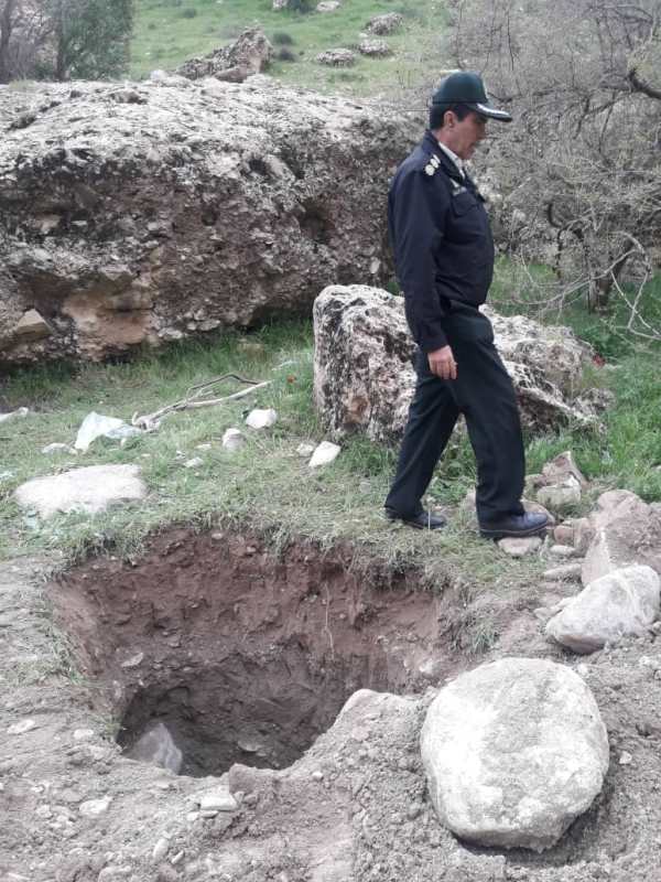دستگیری یک حفار غیرمجاز آثار تاریخی در دره‌شهر ایلام